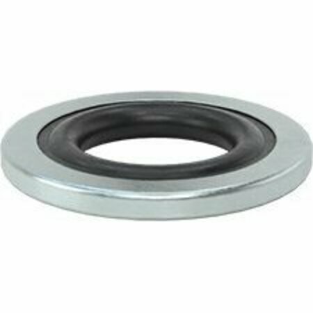 BSC PREFERRED High-Pressure-Rated Metal-Bonded Sealing Washer for M5 Screw Size 4.8 mm ID 9.8 mm OD, 5PK 93786A100